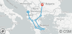  PRIVATE - Greece Mainland Adventure From Tirana To Sofia - 10 destinations 