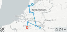  Holland &amp; Belgien zur Tulpenzeit (Amsterdam nach Brüssel, ) - 8 Destinationen 