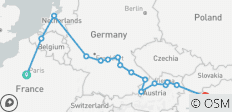  Schitterend Europa met Parijs Parijs → Boedapest (2026) - 16 bestemmingen 