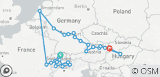  Suiza en tren con Magnífica Europa Zúrich → Budapest (2026) - 26 destinos 