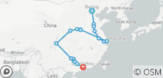  Northern and southern China end Guangzhou (18 destinations) - 18 destinations 