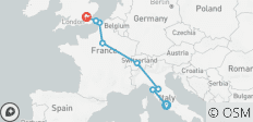  Ruta de Roma a Londres (Gap, 8 días) - 8 destinos 