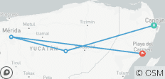  Mexico Yucatan Loop - 4 destinations 