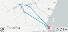  3 Tage Flug nach Tarangire, Manyara und Ngorongoro von Sansibar aus - 6 Destinationen 