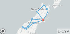  Budget South Island Explorer - 14 days - 12 destinations 