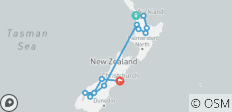  Budget Kiwi Adventure From Auckland - 14 days - 12 destinations 