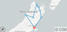  Budget Christchurch Loop - 7 days - 8 destinations 