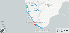  Kerala Beach &amp; Bay Tour - 7 destinations 