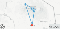  7 Tage Kilimandscharo Besteigung über die Lemosho Route Trekking - 9 Destinationen 
