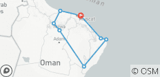  Private Oman round trip with English-speaking driver-guide - 8 destinations 