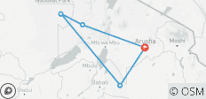  9 dagen safari [een kans om de wildebeestmigratie en de beroemde oversteek van de Mara rivier te zien]. - 5 bestemmingen 