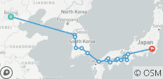  Pékin et Classiques de Corée et du Japon Fin Tokyo (including Shimonoseki) - 18 destinations 