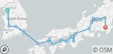  Lichten van Japan &amp; Korea (22 bestemmingen) - 22 bestemmingen 