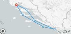  Round trip cruise Trogir - Dubrovnik - Trogir, on MS Adriatica - 7 destinations 