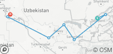  Hiking Uzbekistan\'s highlights - 7 destinations 