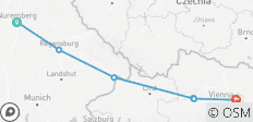  Magic of Advent on the Danube (Nuremberg - Vienna) (7 destinations) - 7 destinations 