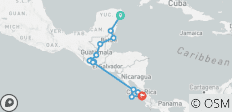  Central America Adventure - 14 destinations 