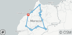  Casablanca to Imperial Cities &amp; Sahara Desert Glamping 7 Day adventure - 16 destinations 