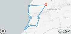  Viaje privado de 8 días a Marruecos: Marrakech Tiznit por Taghazout y Mirleft - 13 destinos 