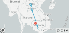  Cambodia &amp; Laos Uncovered (9 Days, Intra Tour Air Phnom Penh To Siem Reap) - 6 destinations 