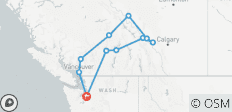  Canadian Rockies from Seattle (Camping) - 7 days - 11 destinations 