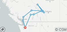  Canadian Rockies from Seattle - 7 days - 12 destinations 