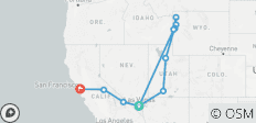  Yellowstone &amp; Yosemite (Camping/Hotel) - 11 days - 11 destinations 