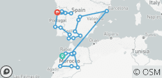  Morocco, Spain and Douro Discovery Casablanca to Porto (2026) - 33 destinations 