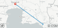  5 Day Bangkok to Landless Village Chanthaburi and Seafood Buffet, Thailand - 3 destinations 