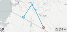  7 jours et 6 nuits de safari en petit groupe avec hébergement amélioré dans les parcs nationaux du Masai Mara, du lac Nakuru, du lac Naivasha /Hell\'s Gate et d\'Amboseli - 4 destinations 