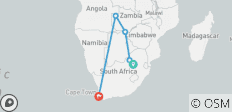  【Afrique du Sud, Zambie et Zimbabwe】 Circuit de 10 jours avec le parc national de Pilanesberg et les chutes Victoria - 5 destinations 