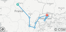  8-Day Paris to Zurich Holiday: France and Switzerland - 11 destinations 