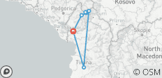  Peaks of the Balkans - Albania, Kosovo and Montenegro (self-guided) - 8 days - 7 destinations 