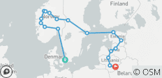  Scandinavie et meilleurs pays baltes 35 à 45 (35 à 45) - 19 destinations 
