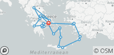  Wunder des antiken Griechenlands &amp; Kreuzfahrt – 14 Tage - 24 Destinationen 