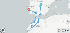  Les points forts de l\'Espagne, du Maroc et du Portugal (14 jours) - 11 destinations 