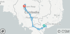  Del Delta del Mekong a los Templos de Angkor - crucero puerto a puerto (15 destinations) - 15 destinos 