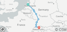  Tulips &amp; the Rhine 2026 - 8 Days (from Amsterdam to Zurich) - 10 destinations 