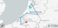  Tulpen und Windmühlen (Amsterdam nach Antwerpen,) - 8 Destinationen 