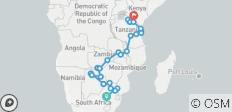  Southern Safari | 33 Days Overlanding From Johannesburg to Nairobi - 28 destinations 