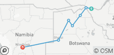  Victoria Falls to Windhoek | 9 Days Overlanding From Victoria Falls to Windhoek - 7 destinations 