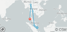  17 Dagen Singapore, Maleisië en Thailand Hightlights (privégids &amp; chauffeur） - 6 bestemmingen 