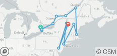  Best of Eastern Canada and USA (Classic) - 13 destinations 
