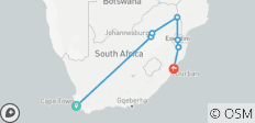  Südafrika - Freie Wildnis und Indischer Ozean - 7 Destinationen 