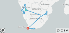  Impressions de la Namibie et de l\'Afrique du Sud - 19 destinations 