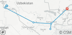  Highlights de l\'Ouzbékistan - 7 destinations 