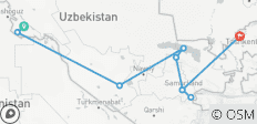  L\'Ouzbékistan naturellement actif - 9 destinations 