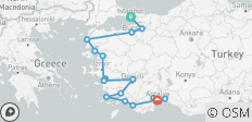  Küstenzauber der Türkei: Von Istanbul nach Antalya - 20 Destinationen 