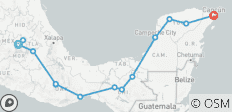  México Clásico et la mer - 15 destinations 