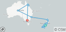  Höhepunkte Australiens und Neuseelands - 22 Destinationen 